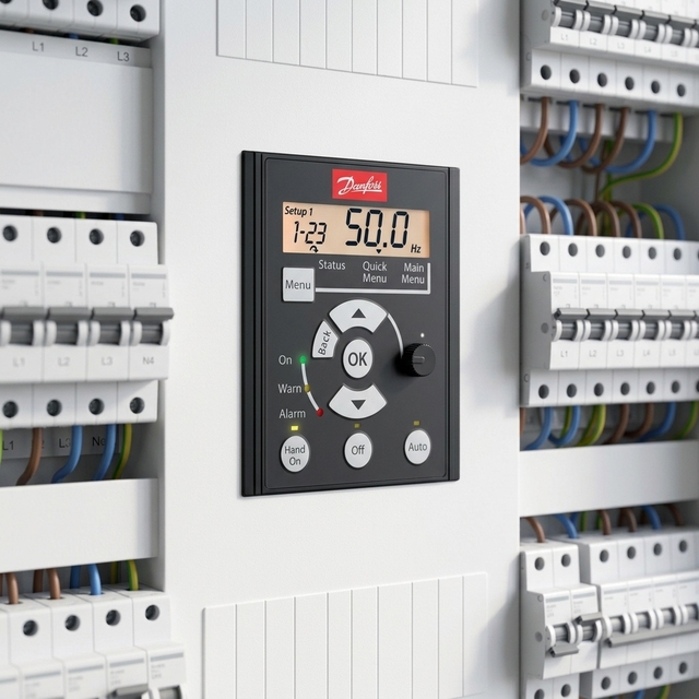 Danfoss VFD Series FC51 132F0020 FC-051P1K5T4E20H3BXCXXXSXXX Single Phase Inverter 1.5KW 3.7A 380-480V Control Reinforced