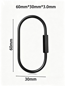 Mousqueton ovale en acier inoxydable – <span class=keywords><strong>Clip</strong></span> durable à ressort pour la fabrication de bijoux DIY, accessoires de sac, vente en gros - Product Image 5