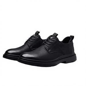 Zapatos de Vestir Personalizados de Cuero Genuino con Cordones y Punta Cerrada, para Primavera, Bodas, Negocios, Formales, Casuales, con Aumento de Altura, Antideslizantes y Cómodos - Product Image 2