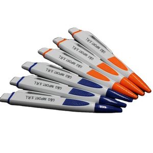 Fournitures de bureau en gros, prix bas, stylo à bille en plastique blanc de luxe, pas cher, carré, personnalisable, publicité avec logo - Product Image 1