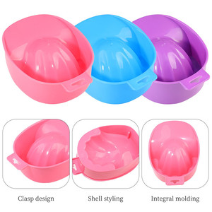 Bol de soin pour éliminer les peaux mortes en 3 couleurs, outils de nettoyage pour le nail art, bol de trempage pour les mains et exfoliation - Product Image 3