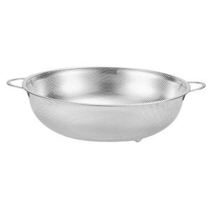 Cesta de drenaje doméstica de acero inoxidable con doble compartimento, colador para lavar arroz, práctico colador para lavar verduras, cesta de drenaje para lavar frutas - Product Image 3