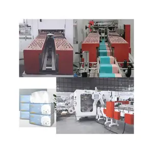 Machine automatique de fabrication de serviettes en papier pour le visage Machine pliante de toilette pour serviettes en papier gaufré Prix de la machine d'emballage