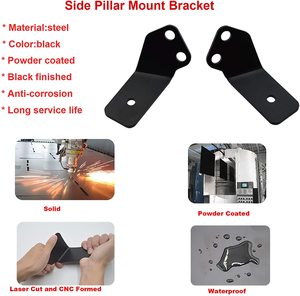 Frente Pilar de luz LED soportes de montaje Fit 2016-2020 <span class=keywords><strong>Yamaha</strong></span> <span class=keywords><strong>YXZ</strong></span> <span class=keywords><strong>1000R</strong></span> - Product Image 3