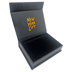 Luxury Custom Black Paper Gift Box Flip Top <strong>Cardboard</strong> Magnetic Closure Matte Embossed Foam Insert Paper <strong>Tray</strong> for Socks Packaging - Product Image 3