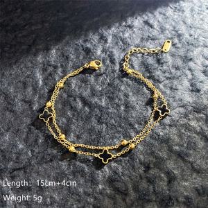 Custom Trendy Luxury Non Tarnish <b>14k</b> 18k <b>Gold</b> Plated 316l Stainless Steel Designer <b>Bracelet</b> for Women - Product Image 5