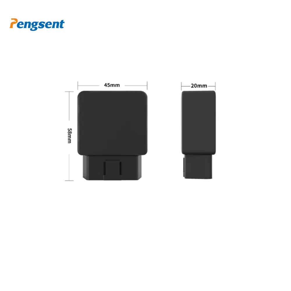 Pengsent FM08E ติดตามรถ OBD 4G ที่มีน้ำมันเชื้อเพลิงตัดตำแหน่งแบบเรียลไทม์