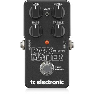 Pedal de Distorsión DARK MATTER de <span class=keywords><strong>TC</strong></span> <span class=keywords><strong>Electronic</strong></span>, Rango Dinámico Extremo Fenomenal, Ecualizador de Dos Bandas, Interruptor de Voz - Product Image 1