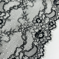 Tissu en dentelle florale vintage sexy avec tricot élastique pour chaussures, sacs, chapeaux et décoration intérieure - Dentelle française de haute qualité