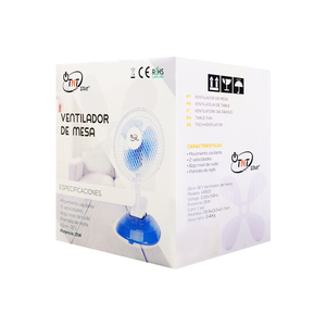 Quạt Để Bàn TNTSTAR Màu Xanh 6 Inch Ac 220V Điện Tử Màu Xanh Mini Smallr Echargable Máy Tính Để Bàn Trang Chủ Văn Phòng Lắc Sàn Giá Đỡ - Product Image 6