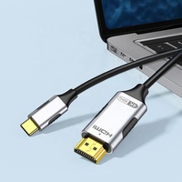 Kabel adaptor HDtv ke TYPE-C, kualitas tinggi 4K 60Hz 4K 30Hz HDtv ke USB C USB-C HD Video konverter untuk Ponsel/komputer TV HD