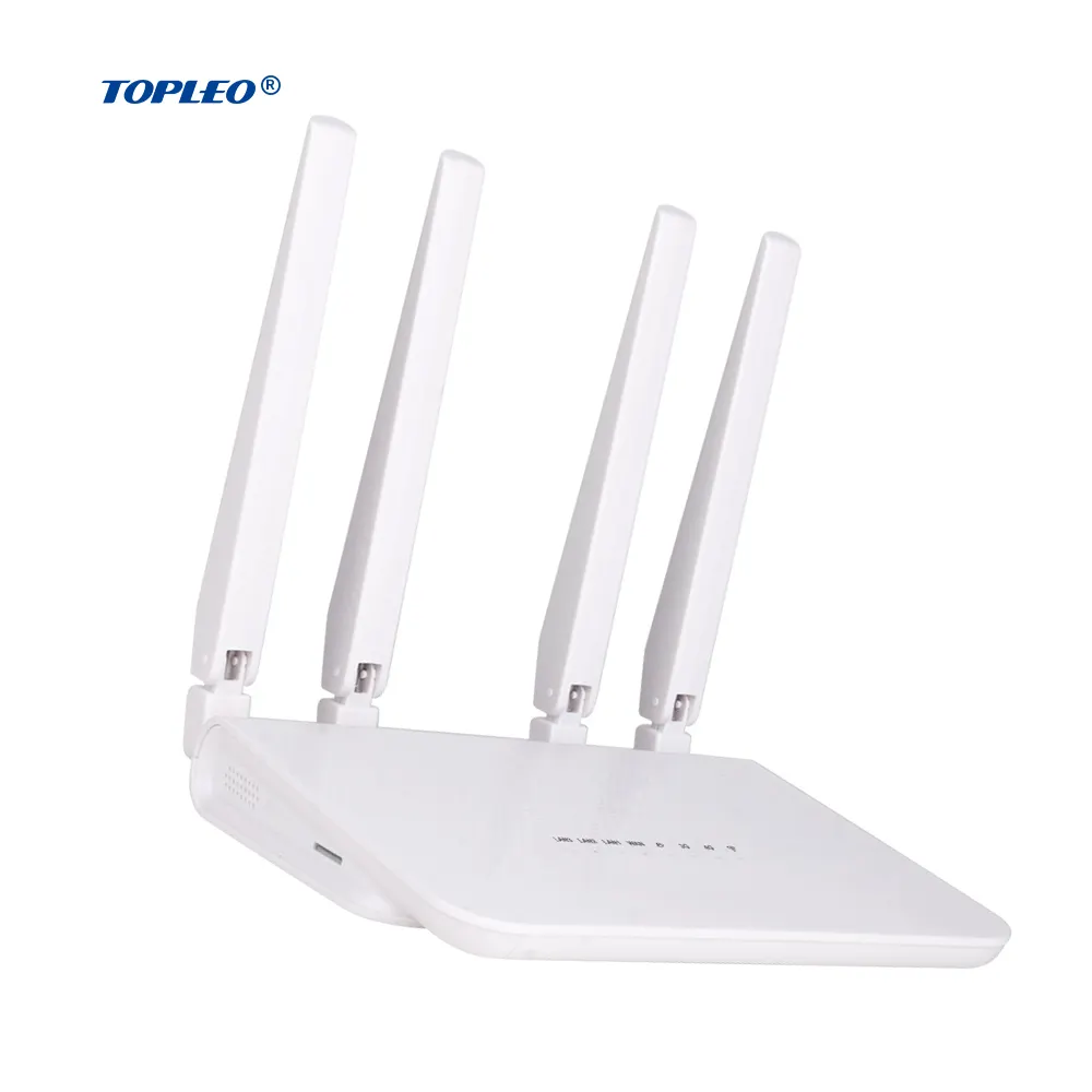 Topleo Router 1200Mbps Dual SIM 4G Lte, Ikatan Wifi Papan Router Portabel Murah Wifi 4G 5G Router Cpe