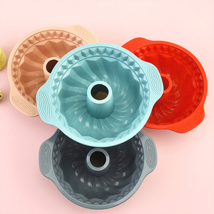 Bán buôn chịu nhiệt độ cao Silicone chiffon bánh khuôn DIY hình trụ Baking công cụ thực phẩm - Product Image 5