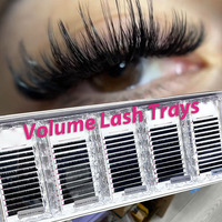 Extensions de cils en soie en gros 0.03 0.05 0.07 C CC D DD Noir mat, extensions de cils en cachemire noir mat avec logo personnalisé