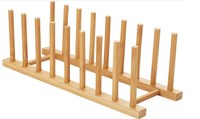 Rak piring bambu 8 tingkat mudah dipasang, rak display piring organizer, kabinet dapur harga pabrik