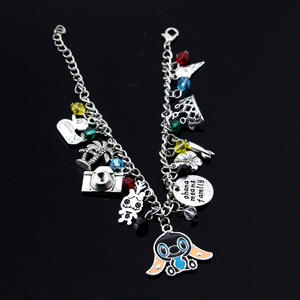 Pulsera Kawaii Familiar con Dibujos Animados, Linda Pulsera con Dijes de la Familia Ohana, Amistad, Tema de Lilo y Stitch, para Mujeres y Niñas - Product Image 6