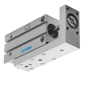 Mini-cylindre pneumatique SLS à glissière guidée par roulement à billes pour machines d'automatisation de préhension et de placement - Product Image 2