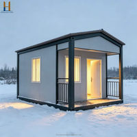 Maison Modulaire Conteneurisée Moderne avec Mur en Verre 20-40 pieds, Conception Étanche, Montage Facile, Options Personnalisables pour Hôtels et Complexes Hôteliers