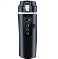 Chauffe-Eau de Voiture 12V/24V Intelligent, Tasse Isotherme Électrique avec Affichage Digital, Bouilloire Universelle pour Voiture