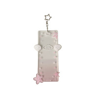 Ensemble de cartes en acrylique transparentes à quatre cadres Ailes d'ange, design Fille chassant les étoiles, cadeaux créatifs faits à la main, cadeaux de bienvenue
