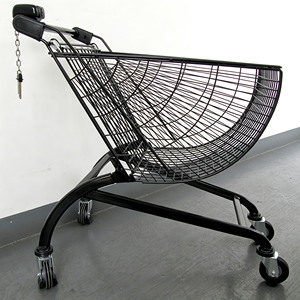 340L Retail Shopping Trolley Supermarket Heavy Duty Wire <b>Basket</b> Large Capacity Silent Wheels Grocery Wholesale Use Set Kit - Product Image 3