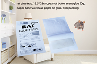 Piège à souris pliable à l'odeur d'arachide, plaque collante pour souris, adhésif puissant, piège collant pour rats