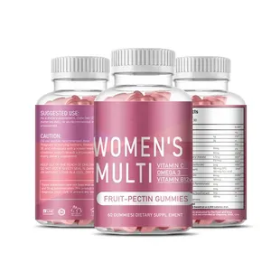 Private Label Vegane Nahrungsergänzungsmittel Beeren-Geschmack Multivitamin-Gummis für Frauen <span class=keywords><strong>Vitamin</strong></span>-Gummis Tägliche Multivitamine für Frauen - Product Image 4