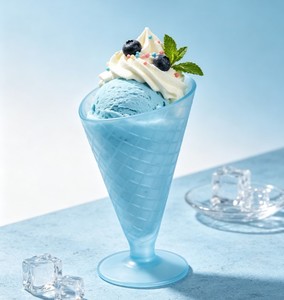 ถ้วยไอศกรีมพลาสติกพร้อมช้อน ถ้วยขนมหวานซันเดย์ ถ้วยโยเกิร์ตแช่แข็ง ถ้วยไอศกรีมสีลูกกวาด สำหรับงานเลี้ยงฉลอง ของขวัญสำหรับเด็ก - Product Image 1
