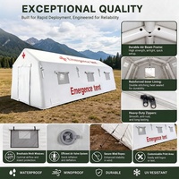Carpa Médica Inflable Comercial, Refugio de Emergencia Impermeable de PVC, Carpa de Aire de Instalación Rápida, Fabricación Personalizada OEM ODM