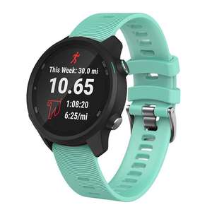 Bracelet en silicone 20MM pour <span class=keywords><strong>Garmin</strong></span> Forerunner 245 245M 645 Vivoactive 3 5 Soft <span class=keywords><strong>Venu</strong></span> <span class=keywords><strong>2</strong></span> SQ2 Plus Durable et confortable Smart Wa - Product Image 5