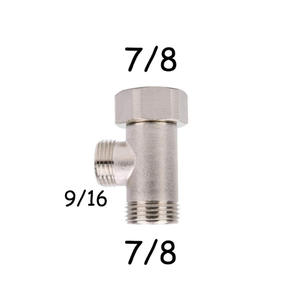 Válvula Adaptadora de Bidé Tipo T, Rosca de 1/2\" X 1/2\" X 9/16\", Otros Conectores - Product Image 5