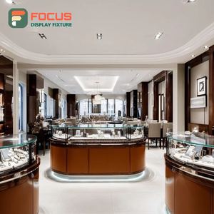 High Visibility Jewelry Retail Showcase System Metal Frame Brand Store Display Counter - Product Image 6