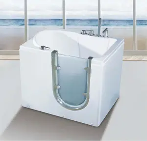 Easy Step In Massage Bath Tub bath tub Made In China For Persons With Disabilities or Oldors Acrylic Side Door Open Bathtub