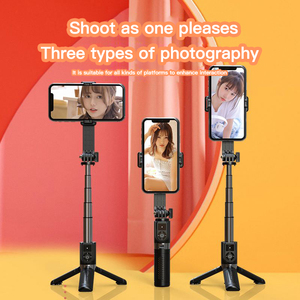 Uniean P08J Mini Selfie Stick Với Ánh Sáng Có Thể Gập Lại Điện Thoại Phát Sóng Trực Tiếp Khung Xoay Và Có Thể Tháo Rời Gương - Product Image 3