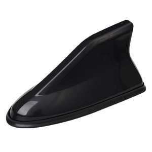 Car Shark Fin Antenna Black Plastic Adhesive Mount Universal Car Radio Antenna - Product Image 1