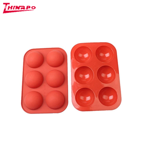 Moule à bombe à chocolat chaud moule à sphère en Silicone, moule en silicone <span class=keywords><strong>cercle</strong></span> 6 pièces moules à dessert semi-sphère pour truffl à pâtisserie au chocolat - Product Image 2
