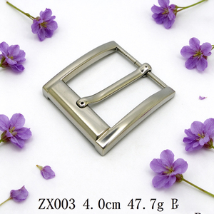 Hebilla de Cinturón de Aleación de Zinc Premium de Una Sola Punta, 40 mm, Acabado Cepillado, Hebilla Metálica para Cinturones de Cuero para Hombre - Product Image 3
