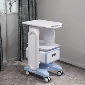 OEM Metal Aluminum Beauty Salon Storage Rack <b>Trolley</b> Multifunction Equipment <b>Tool</b> Barber Shop Commercial Moving Side Cabinet - Product Image 2