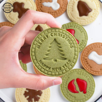 Ensemble de presse à biscuits en plastique de Noël, 9 pièces, moule à biscuits tridimensionnel DIY, moule à pâtisserie en relief pour biscuits, boulettes de riz