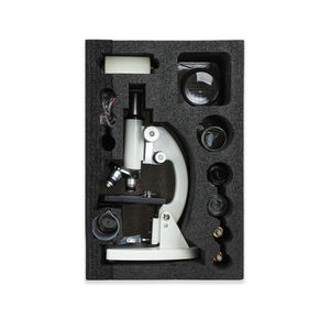 학생과 교육 과학 키트를위한 640X 1000X 1600X 현미경으로 2025 새로운 디자인 알루미늄 상자 생물학 교육 세트 - Product Image 2