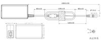 Adaptor AC 60W untuk stasiun pengisian Drone, kunci sekrup 30V2A konektor DC 1,5a Output untuk instrumen Lab sistem DVR Kamera CCTV