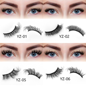 14 Paires de <span class=keywords><strong>Faux</strong></span> <span class=keywords><strong>Cils</strong></span> Naturels Wispy Cat Eye <span class=keywords><strong>Demi</strong></span>-<span class=keywords><strong>Cils</strong></span> Courts - Product Image 6