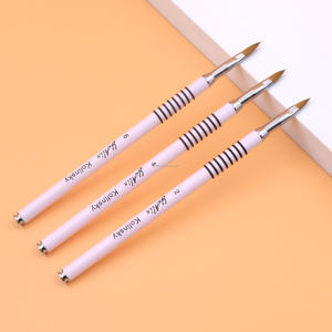 Набор высококачественных кистей для дизайна ногтей из колинского ворса, размеры 2, 4, 6, профессиональные кисти для рисования и линейной работы, металлическая ручка - Product Image 1