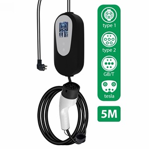 Nouvelle station de recharge portable intelligente à reconnaissance d'empreintes digitales Star EV Charger Level2 <span class=keywords><strong>3</strong></span>.5kW 32A EVSE IP65 étanche - Product Image 3
