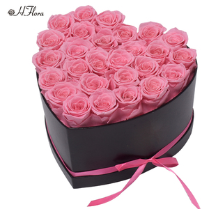 Bảo Quản Hoa Hồng Eternas Preservadas Tự Nhiên Trang Trí Rose Mãi Mãi Hộp Quà Tặng Bảo Quản 50 Hoa Hồng Trong Hình Trái Tim Hộp - Product Image 4
