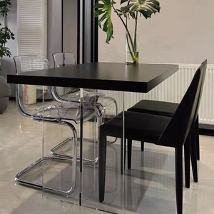 Acrylic <b>Dining</b> <b>Table</b> Rectangle Modern Minimalist Design For <b>Dining</b> Room - Product Image 1