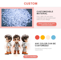 Figurines de dessin animé floquées en PVC, figurines d'action, cadeaux de bureau pour enfants et adolescents