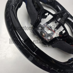 พวงมาลัยคาร์บอนไฟเบอร์อัลคันทาร่าคุณภาพสูงแบบขายส่ง พร้อมไฟ LED สำหรับรถยนต์อินฟินิตี้ Q50 - Product Image 2