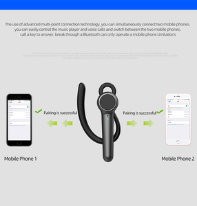 سماعة أذن تجارية من جانب واحد V50 لاسلكية تعمل بالبلوتوث إلغاء الضوضاء - Product Image 5