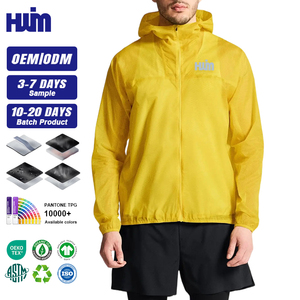 Veste transparente fine et pliable pour homme, personnalisée, imperméable, coupe-vent, respirante, légère, pour la course à pied, le <span class=keywords><strong>jogging</strong></span>, les sports de plein air - Product Image 1
